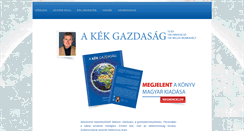 Desktop Screenshot of kekgazdasag.hu